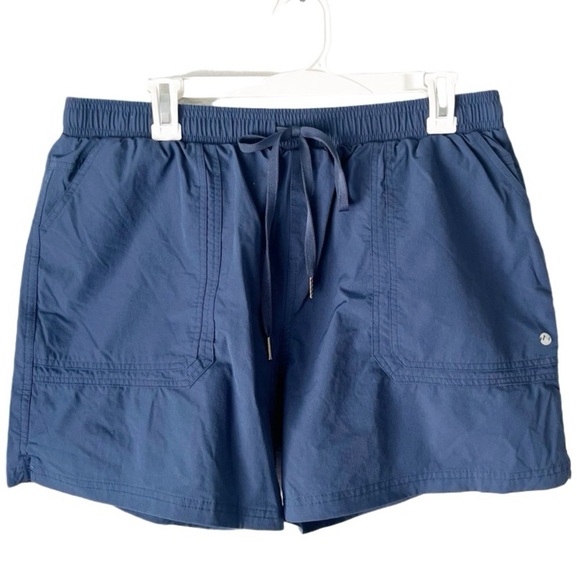 Eddie Bauer Shorts Women's XL Willit Navy Blue Hiking Outdoor Nylon UPF Gorpcore - Picture 1 of 8